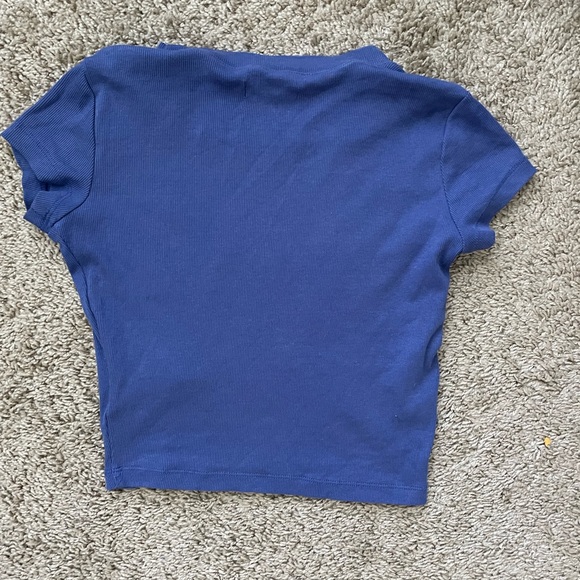 Supima® Rib Crop Tee - Picture 4 of 5